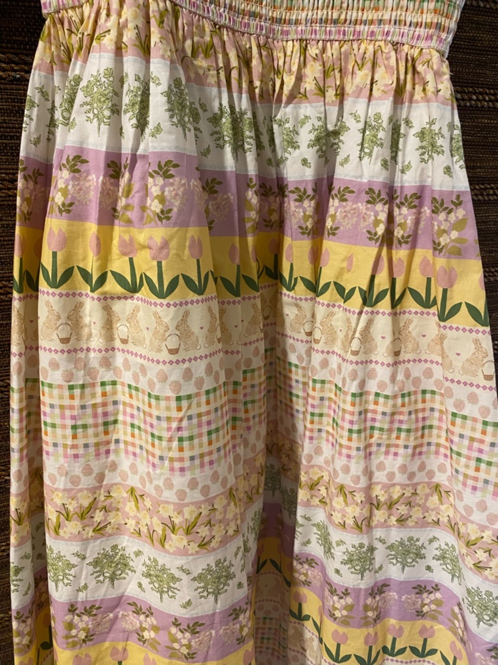 Ivy City Co Pastel Floral Smocked Sundress in Pink, Yellow & Green - Picture 3 of 5
